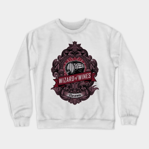 WIZARD OF WINES BAROVIA Crewneck Sweatshirt by Aftalnoran